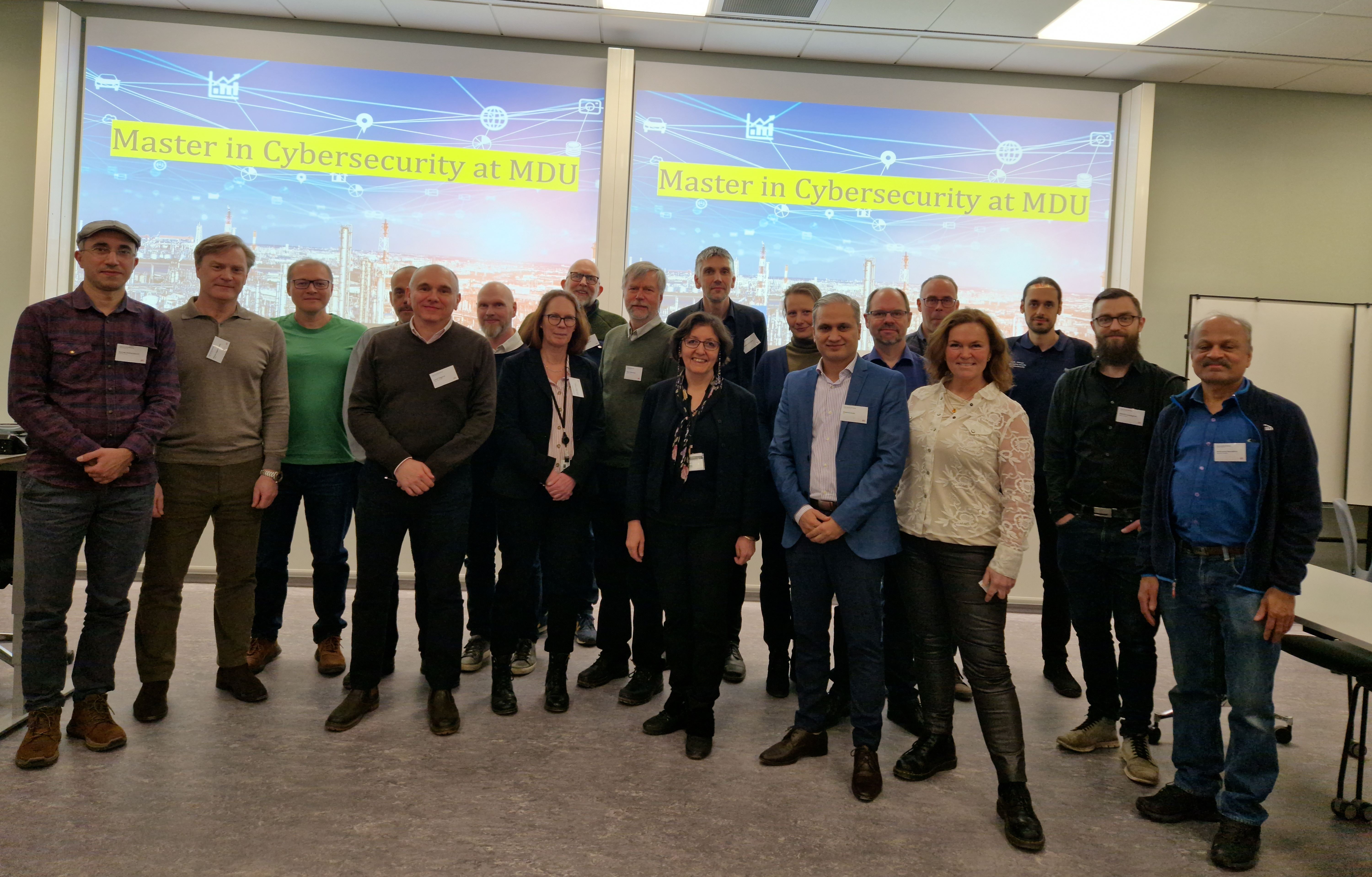 Workshop in Mälardalen Uni. on the new Master of Cybersecurity